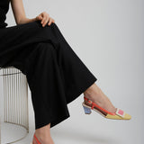 Belle Vivier 45 patent slingback pumps
