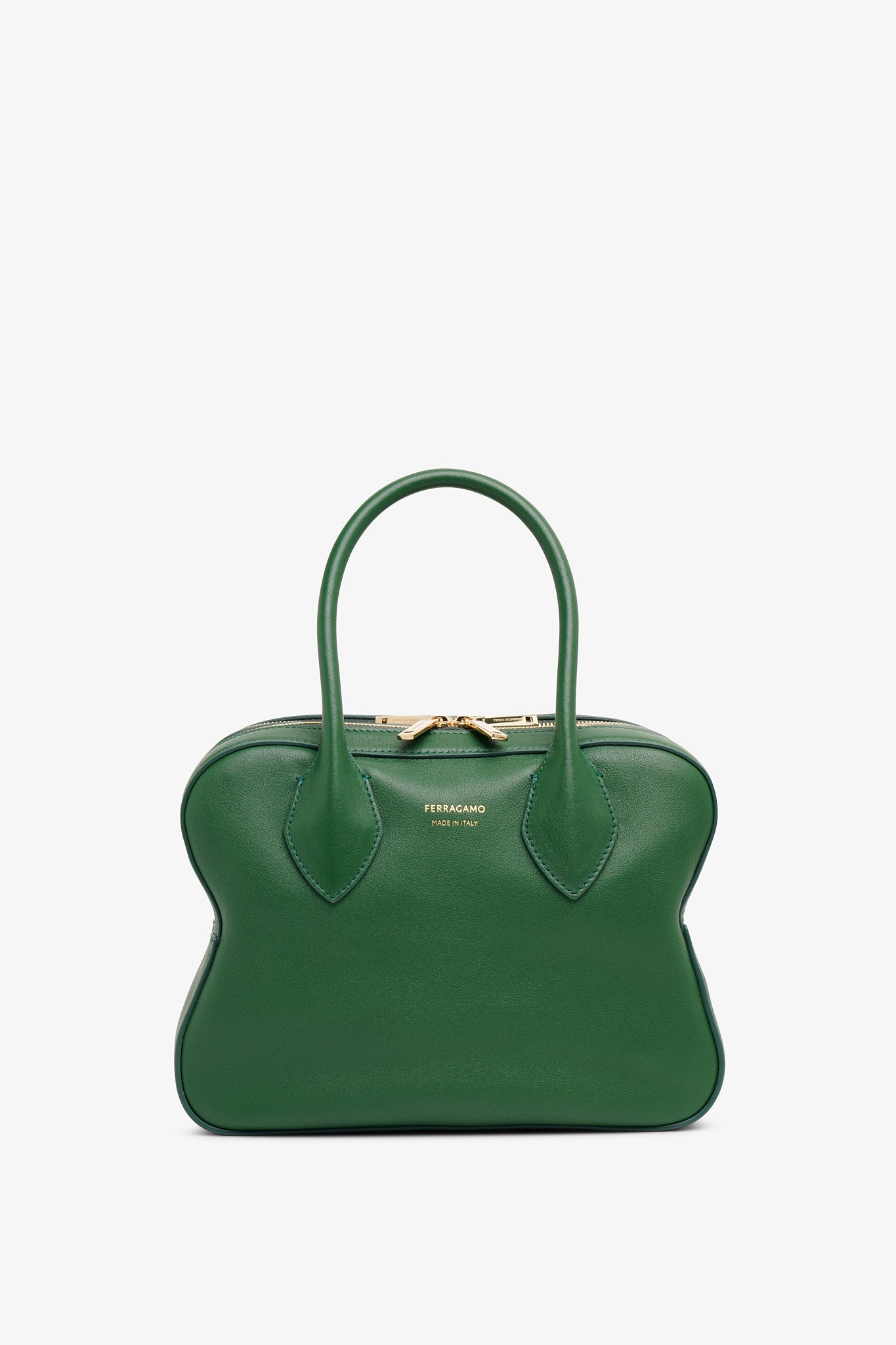【送料&関税込】Salvatore Ferragamo Bags.. Green Salvatore Ferragamo Trifolio Shoulder Bag Green Calfskin | eBay