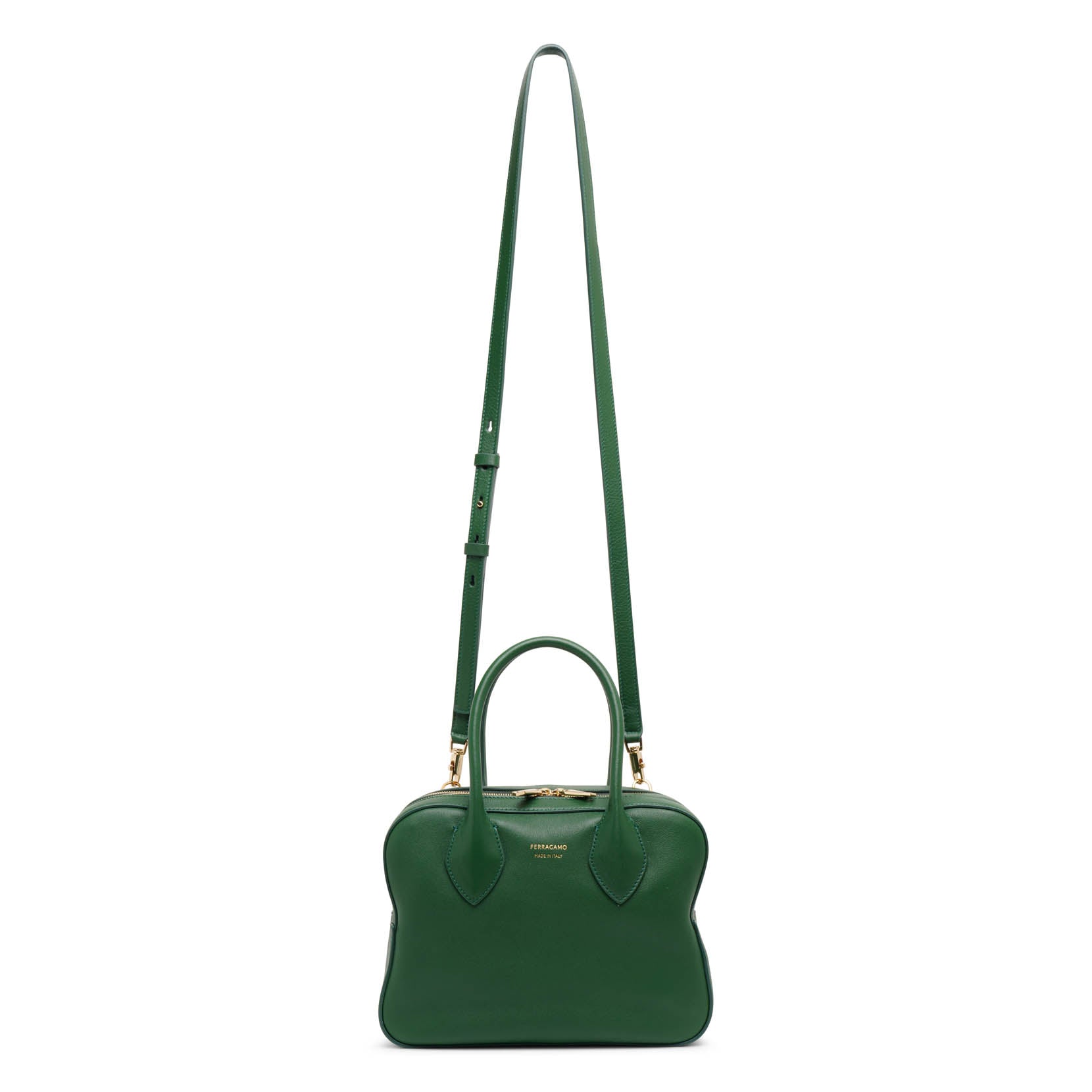 Shop Ferragamo Star Small Green Tote Bag