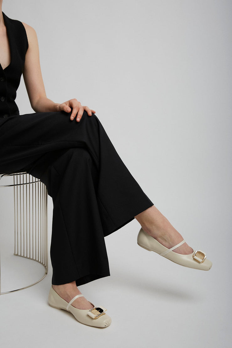 New Vara bridal ballet flats