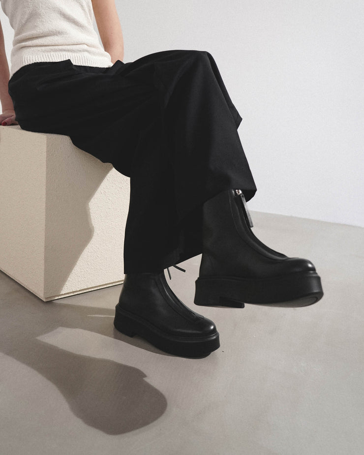 The Row, Zipped 1 leather ankle boots