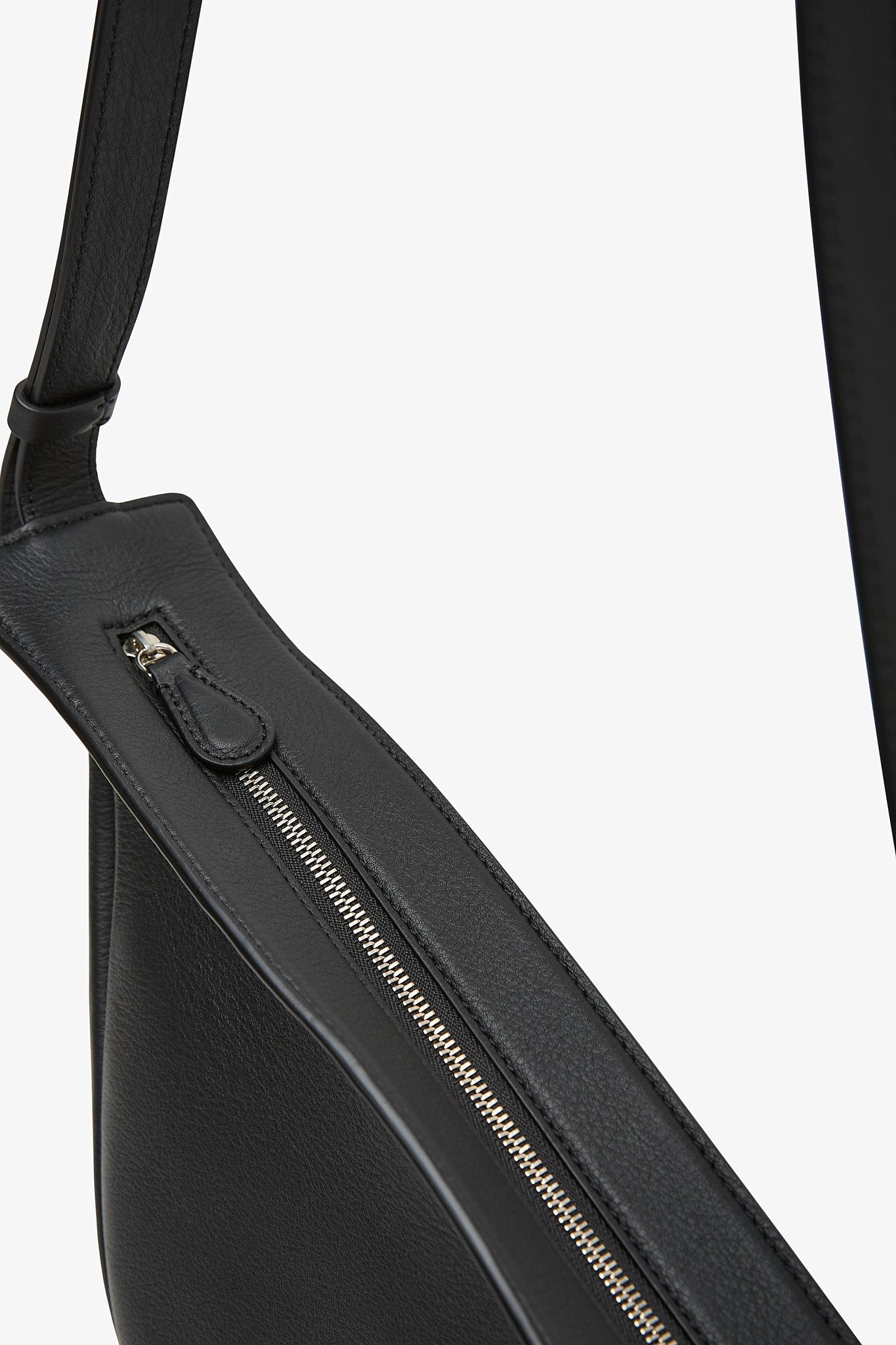 The Row | Slouchy banana small black shoulder bag | Savannahs