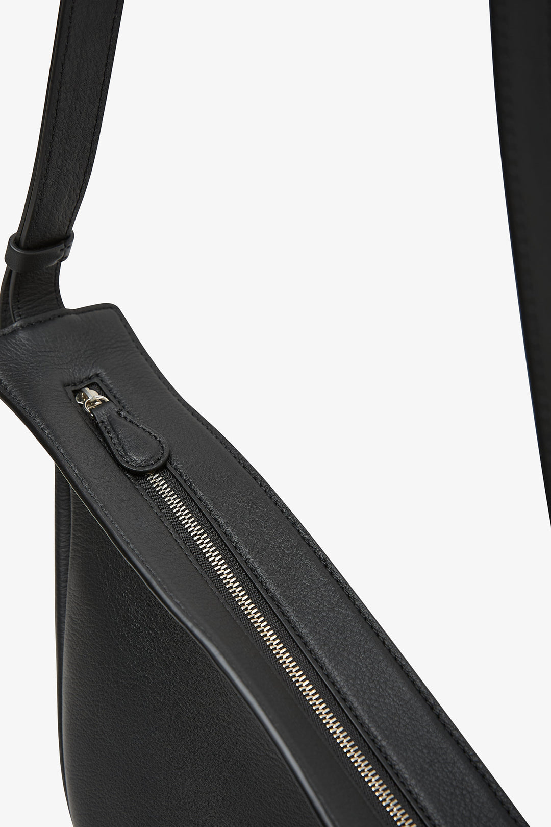 The Row | Slouchy banana small black shoulder bag | Savannahs