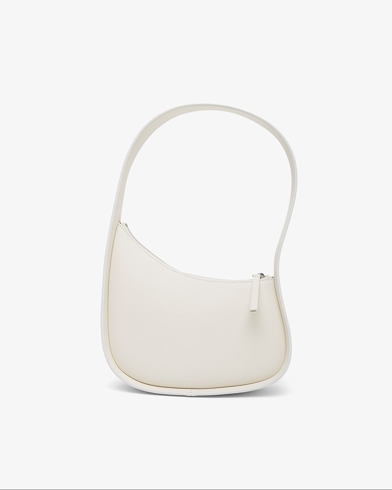 White handbag on a white background