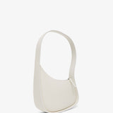 Half Moon ivory leather bag