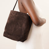 Medium N/S Park suede tote bag