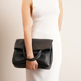 Everett black leather bag