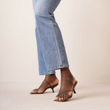Rai patent brown sandals