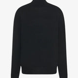 Heva black wool turtleneck sweater