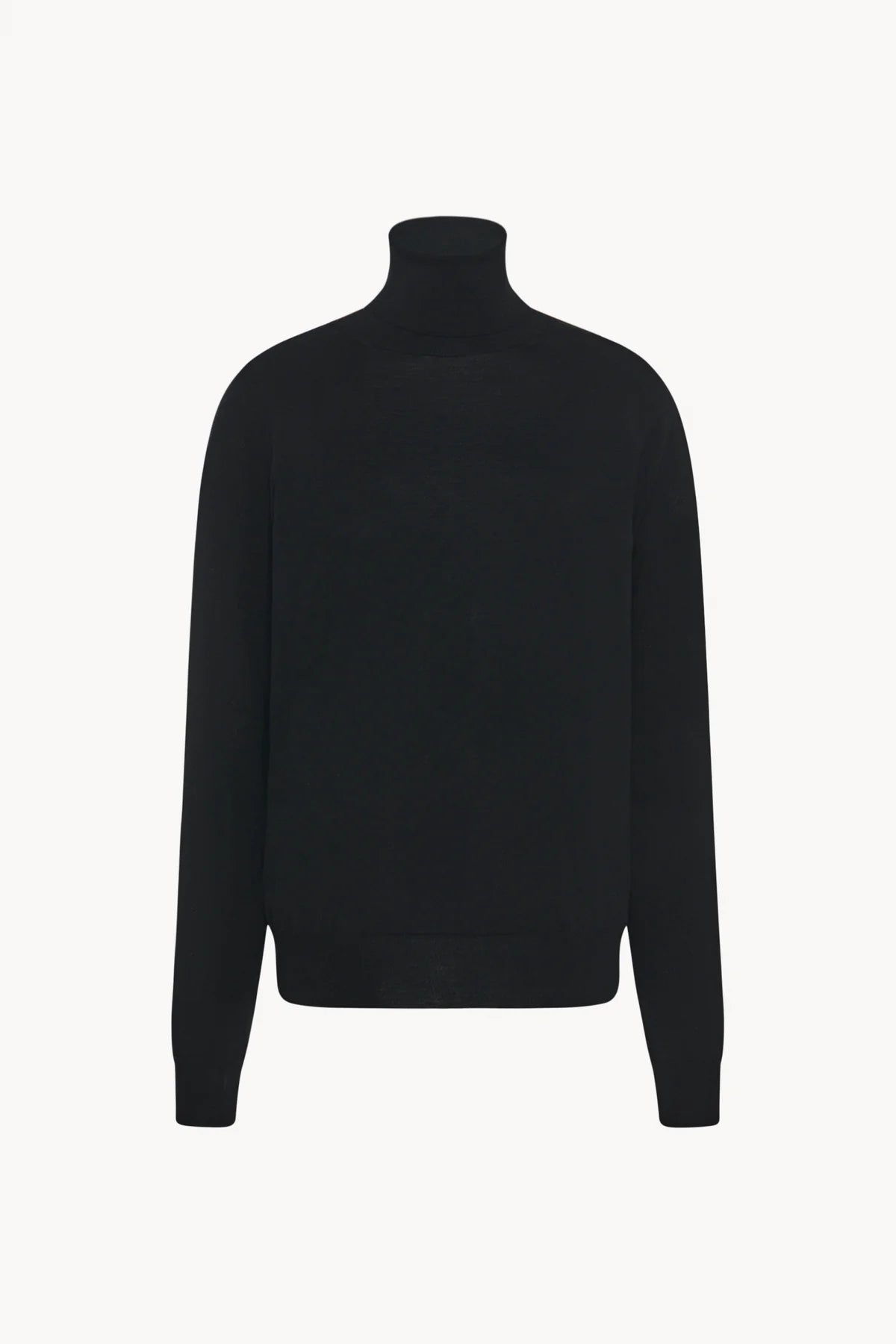 Heva black wool turtleneck sweater