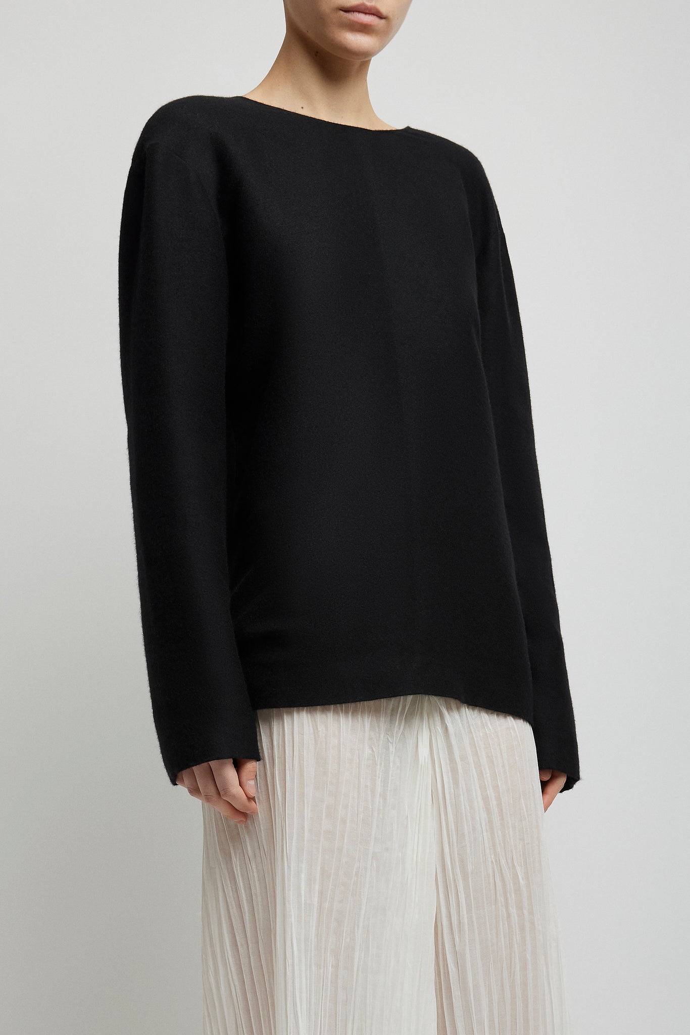Guri ribbon back cashmere top