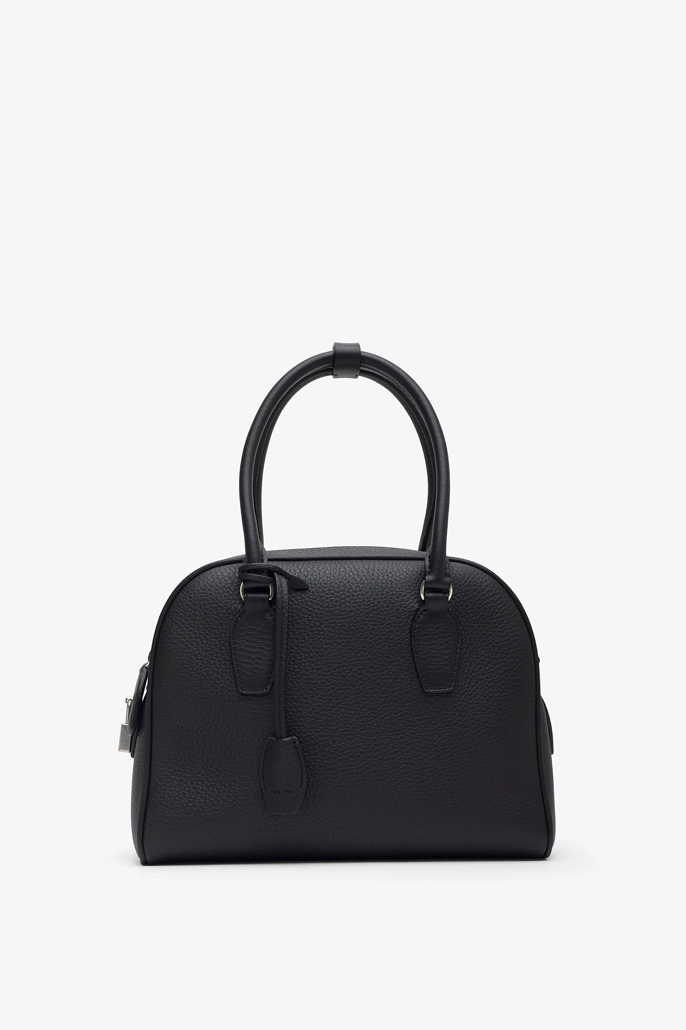 India 10.00 black top handle bag