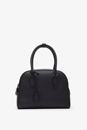 India 10.00 black top handle bag