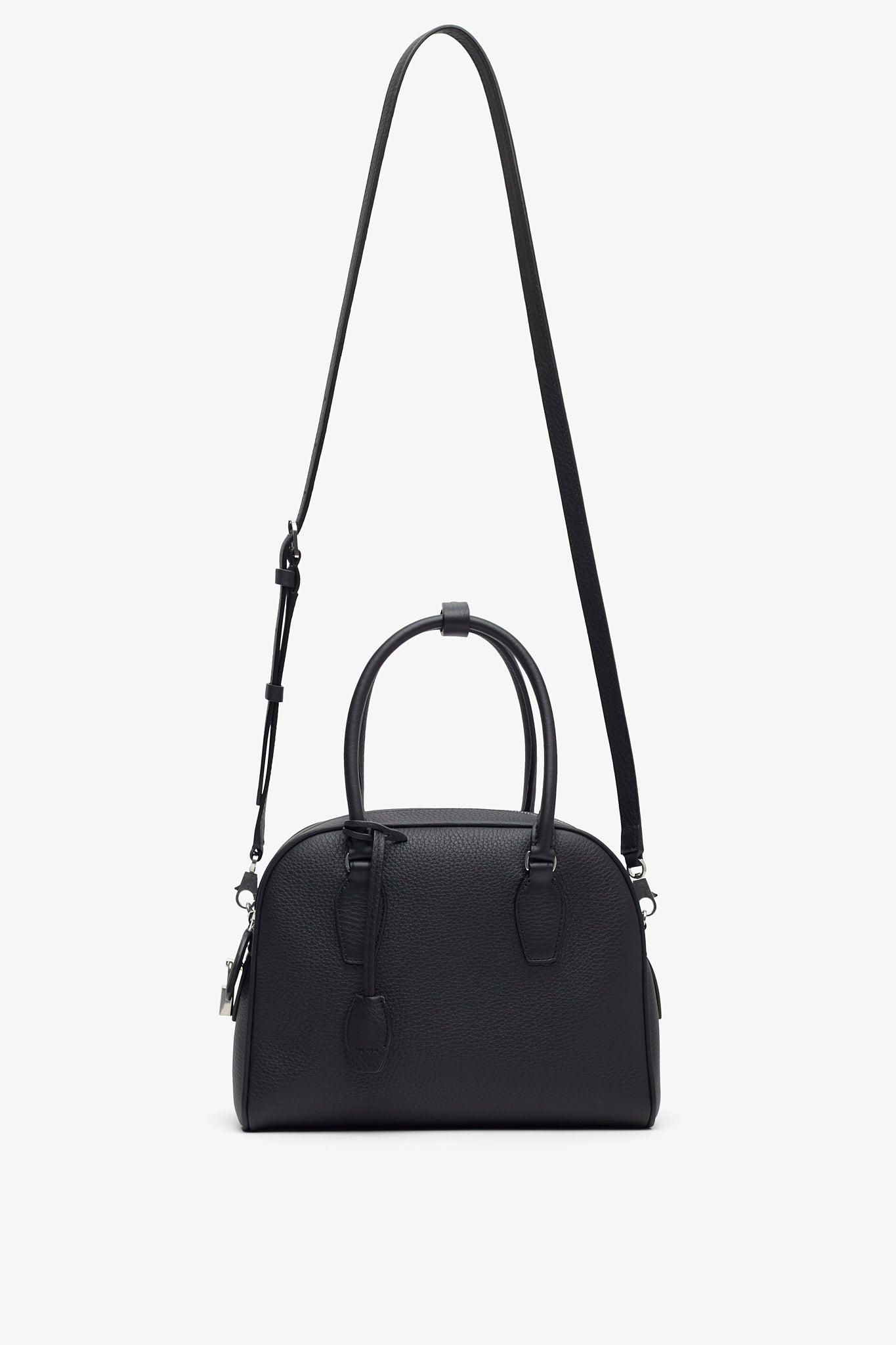 India 10.00 black top handle bag