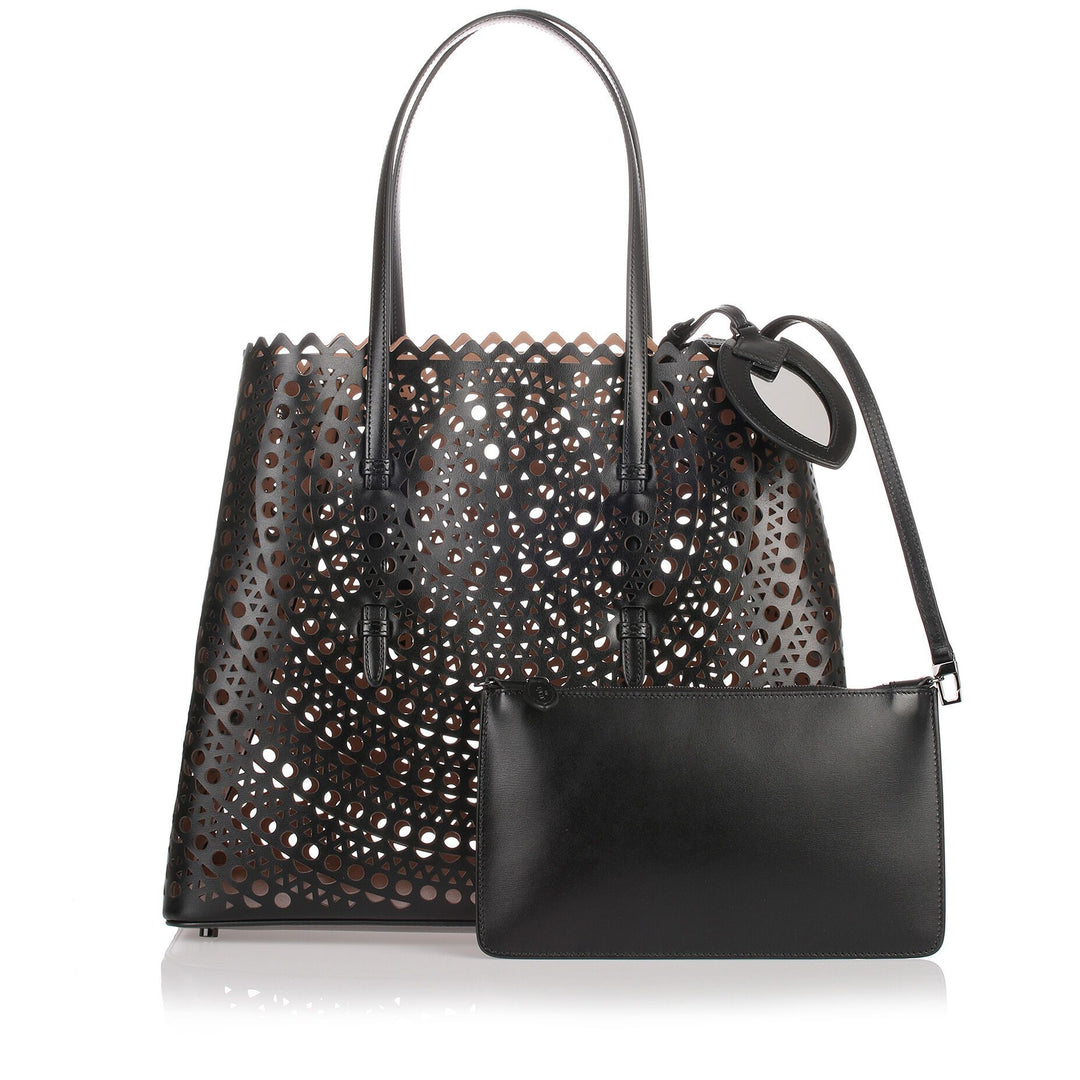 Alaïa | Black leather cut-out bag | Savannahs