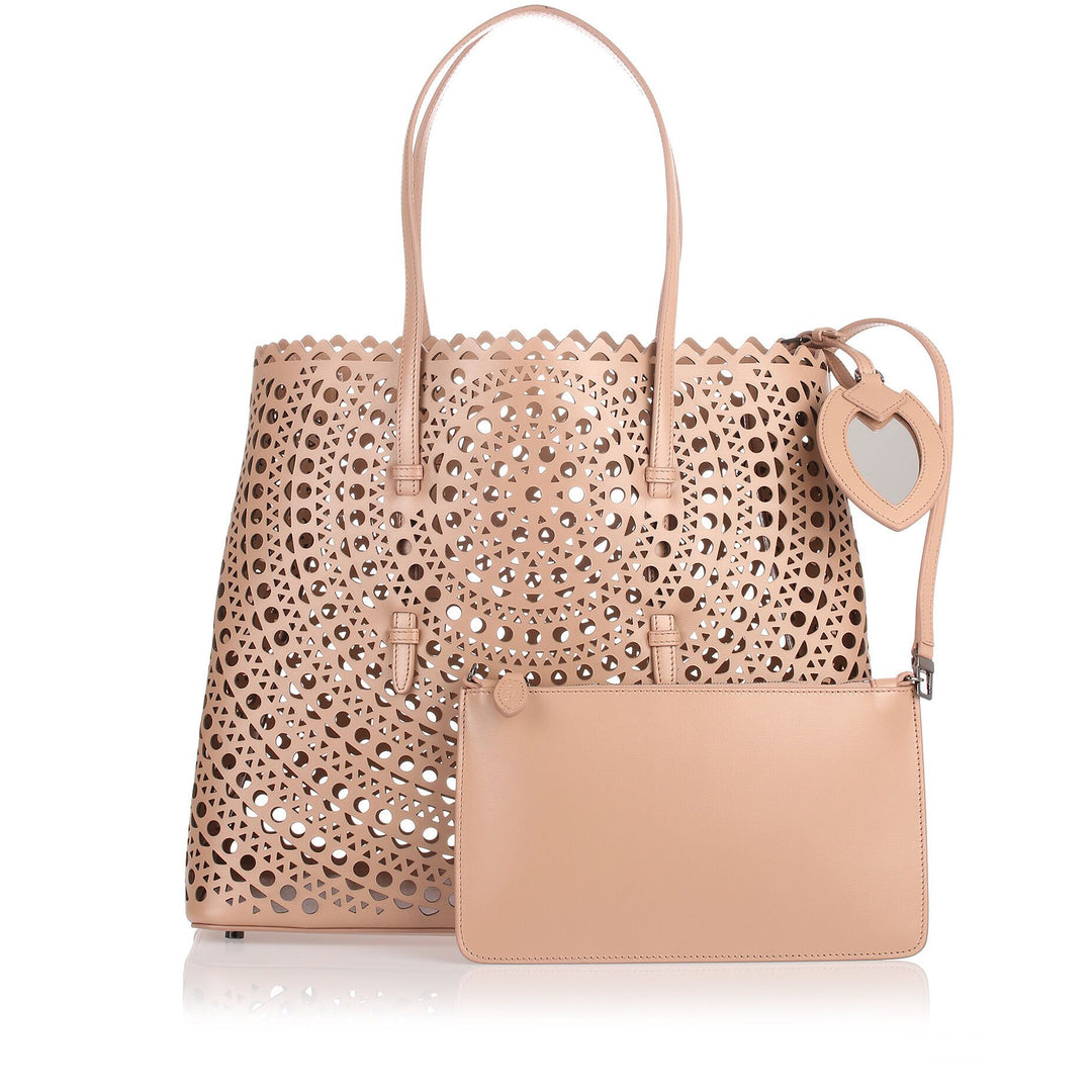 Alaïa | Dark beige leather cut-out bag | Savannahs