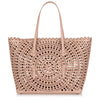 Light beige laser-cut bag