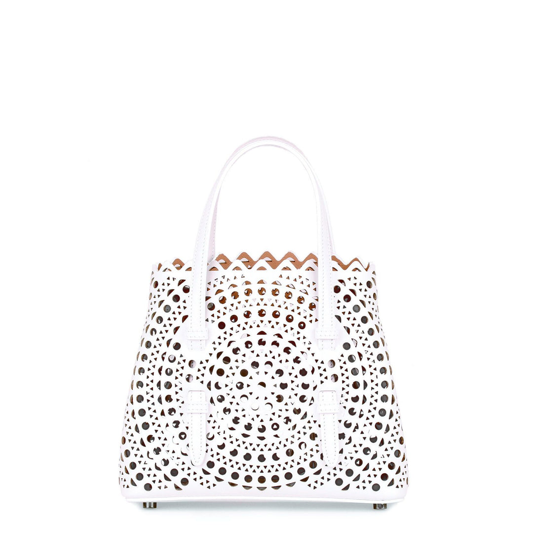 Alaïa | White leather cut-out mini bag | Savannahs