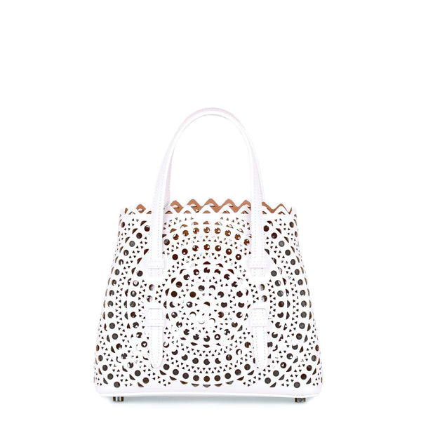 Alaïa | White leather cut-out mini bag | Savannahs