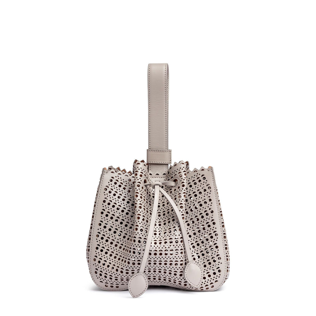 ALAIA RING MINI LEATHER BUCKET BAG ミニ ALAÏA Ring leather bucket bag | NET-A-PORTER