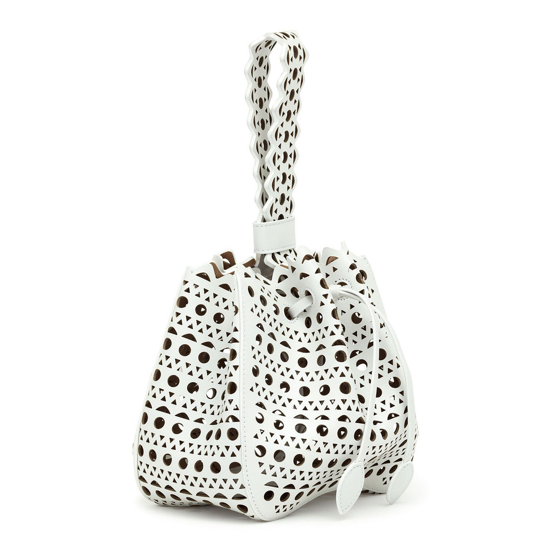 関税込【ALAIA】Rose Marie レザー ハンドバッグ ホワイト Alaïa | Rose-Marie small white bag | Savannahs