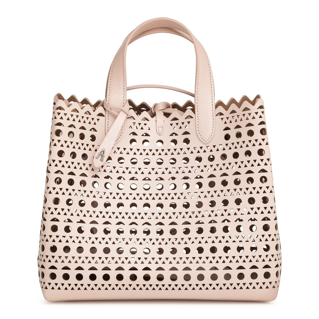 ALAIA Canvas Large Frida 36 Tote Black 704663 | FASHIONPHILE