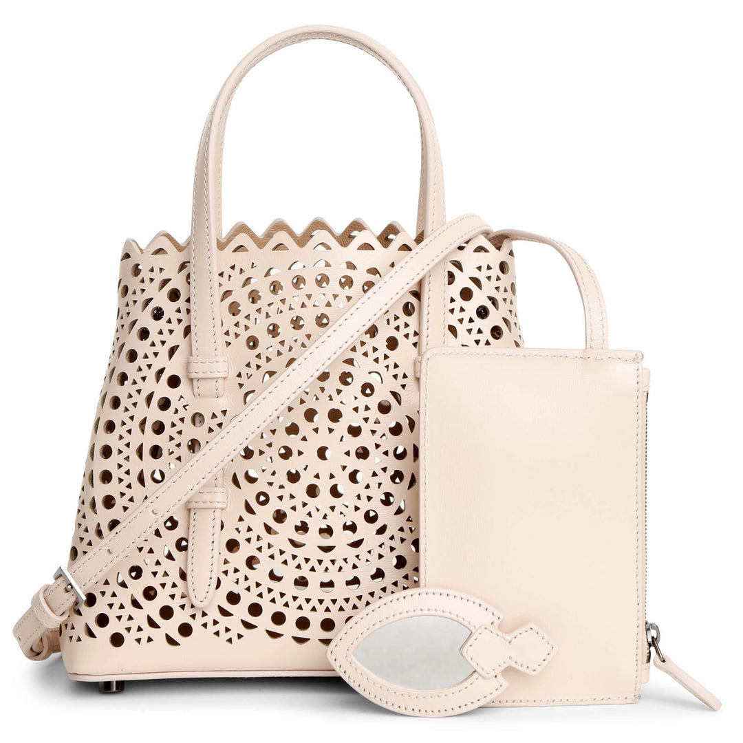 【関税&送料込】Alaia Bags Beige Alaïa | Mina 20 blush tote bag | Savannahs