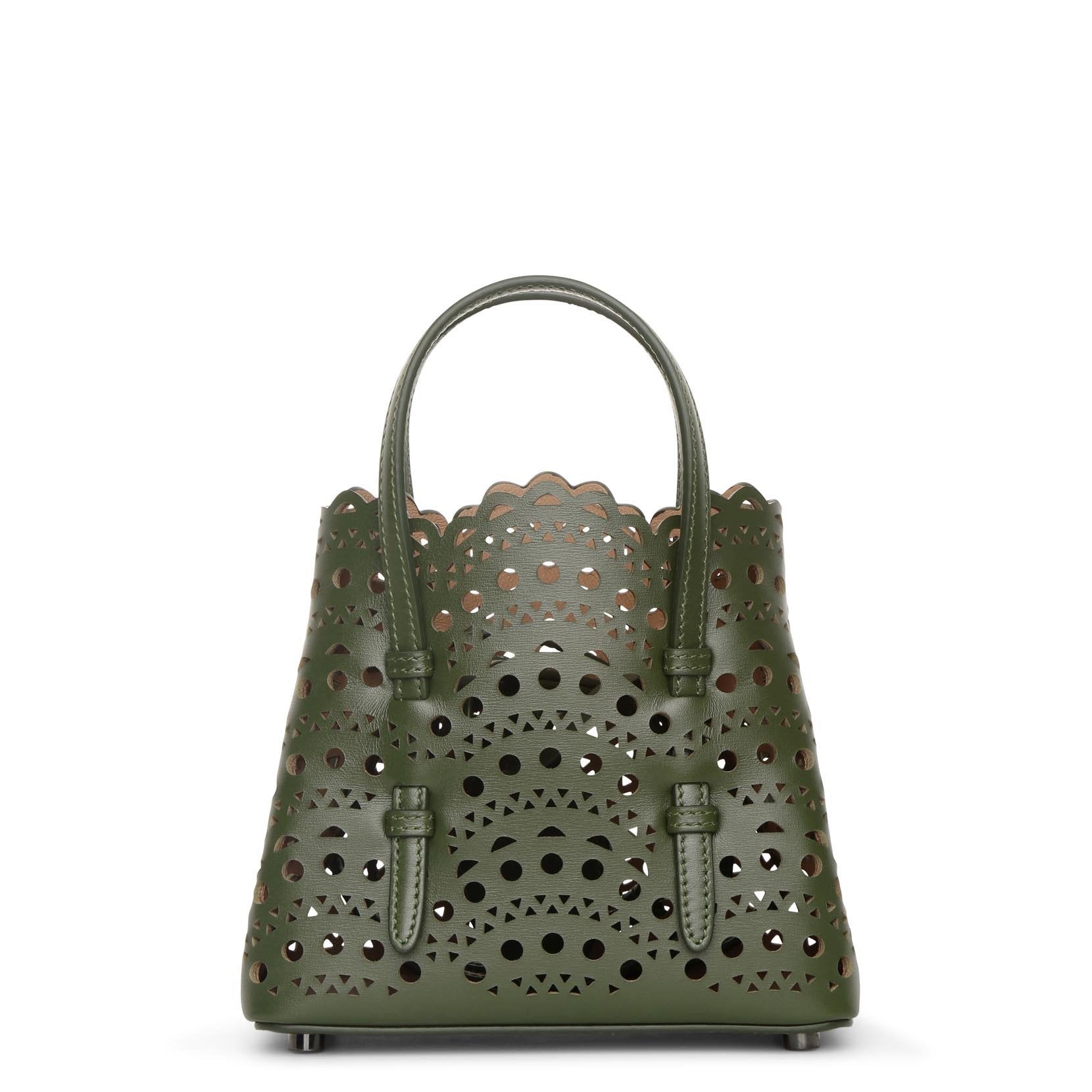 【PORTERNA】Bowen mini tote bag Alaïa | Mina 16 green mini tote bag | Savannahs