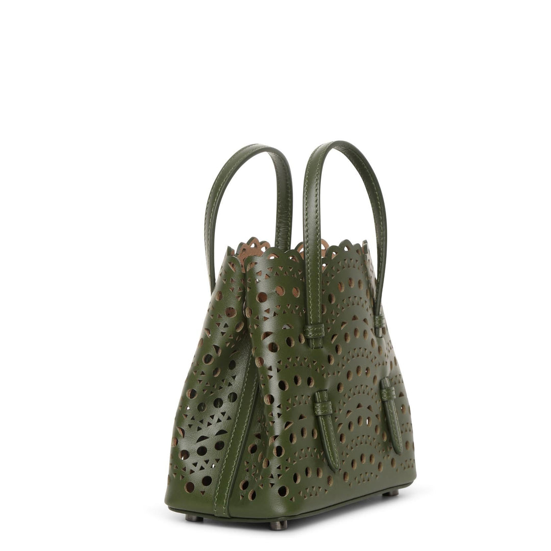 Alaïa | Mina 16 green mini tote bag | Savannahs