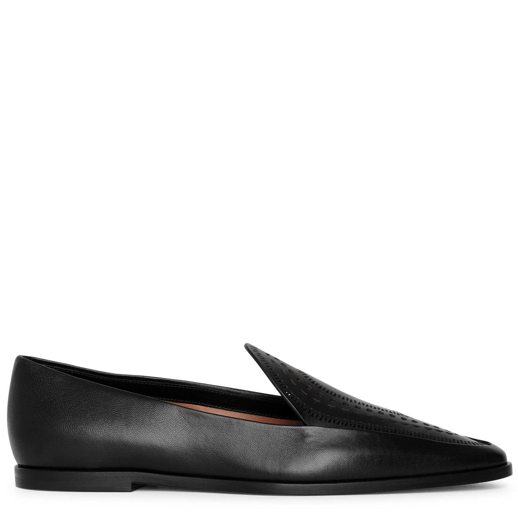 Manolo Blahnik Delirium Perforated Leather Lace-Up Loafers