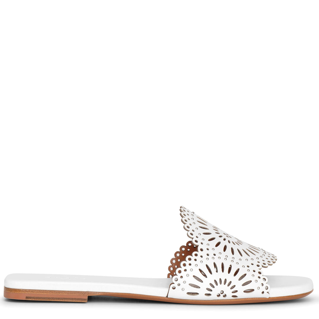 SOPHIA LEATHER MULES （Black） -ALM. official web store