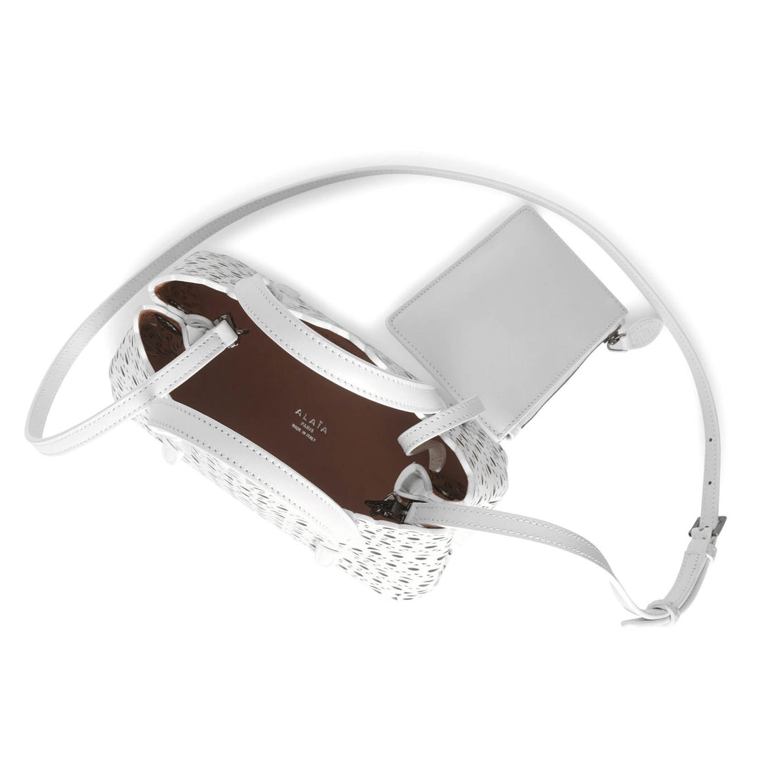 ALAIA MINA 20 VIENNEウェーブバッグホワイト関税込み Alaïa | Mina 20 vienne vague white leather tote bag | Savannahs
