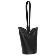 Bucket Lili 14 black leather bag
