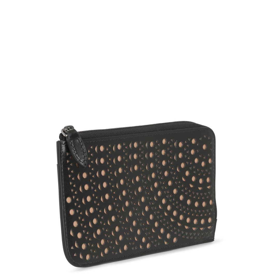Alaïa | Zip credit card holder black | Savannahs