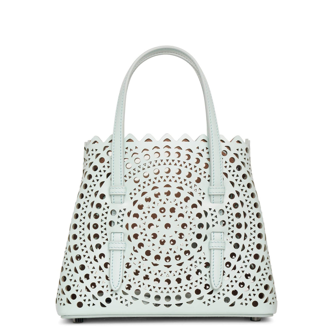 ALAIA☆24SS MINA 20 XS 2WAY パンチング トートバッグ WHITE ALAÏA White Tote Bag in Vienne Leather | MINA | ALAÏA CA