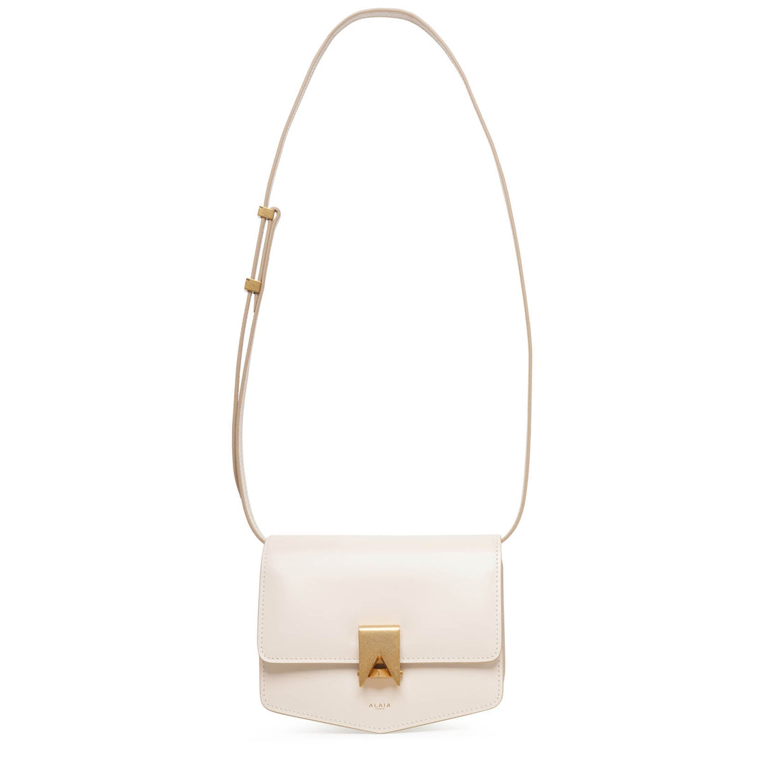 【関税込み】Mini Prism Bag in Ivory Leather Manu Atelier Mini Prism Bag in Ivory Leather | ShopSimon