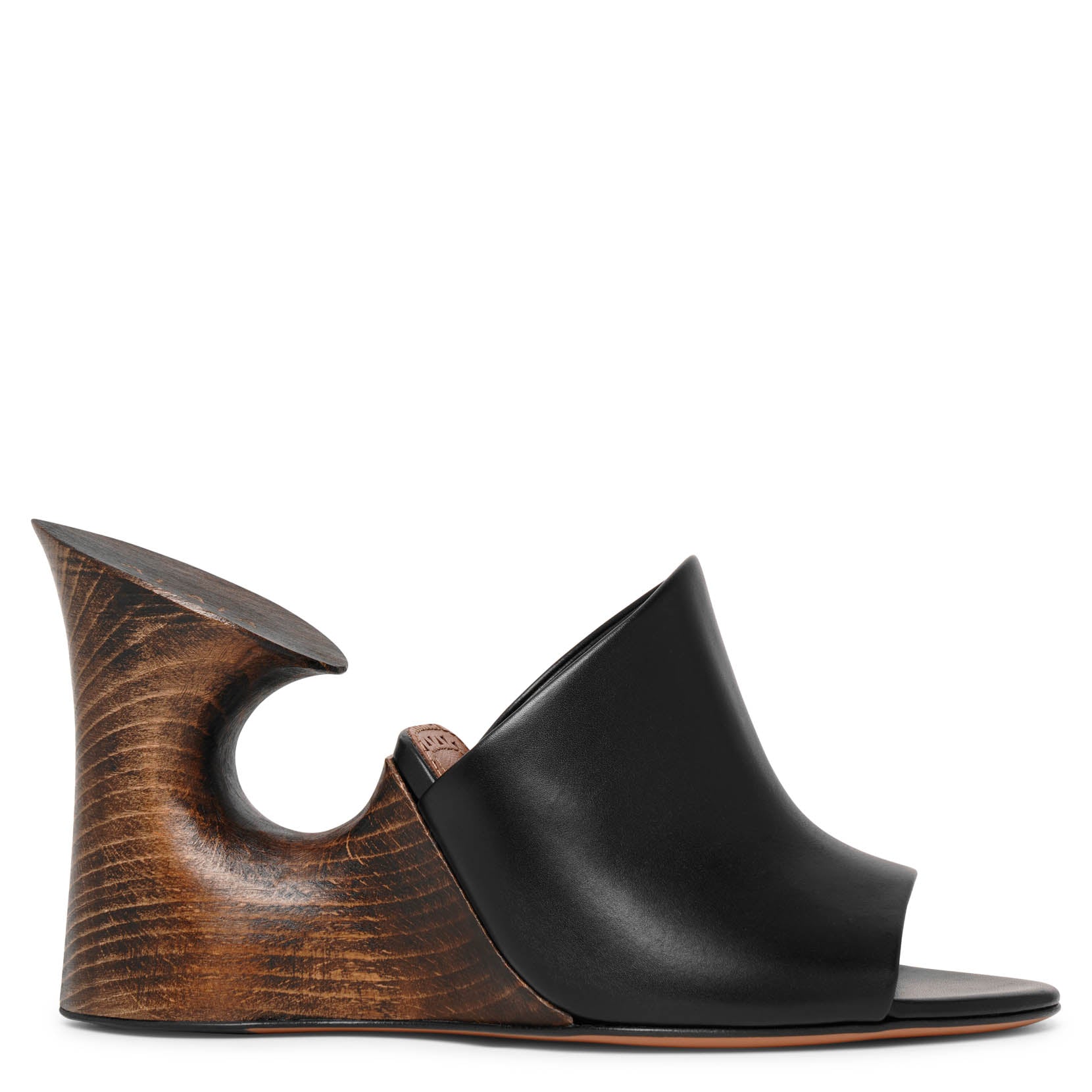 【関税込み】ALAIA ブルー La Sculpture ミュール ALAÏA Sculpture Mule Sandal in Noir | FWRD