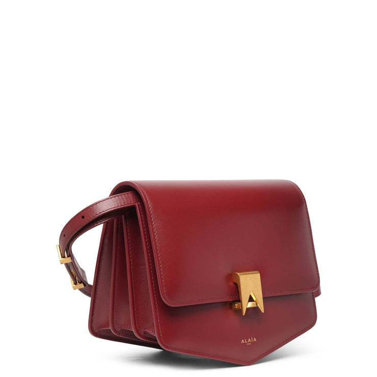Le Papa Small Vienne Leather Crossbody Bag in Red - Alaia