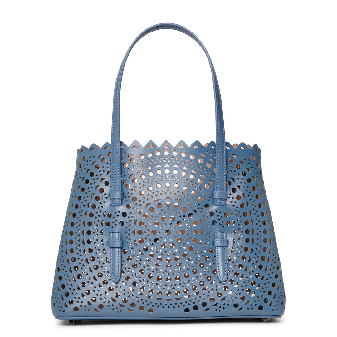 Alaïa | Mina 25 circulaire blue tote bag | Savannahs Alaïa | Mina 25 circulaire blue tote bag | Savannahs