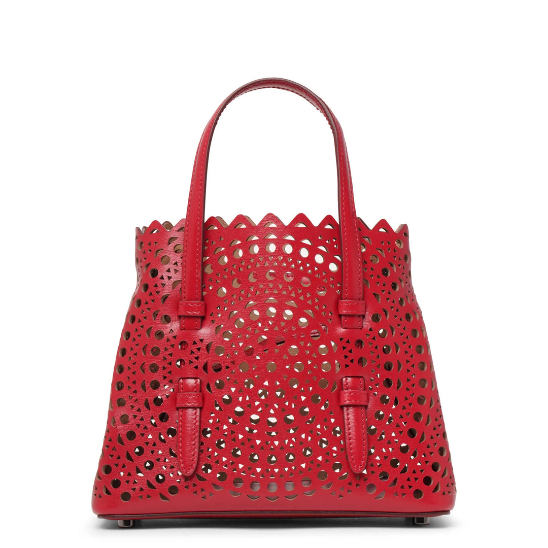 Alaïa | Mina 20 circulaire red tote bag | Savannahs