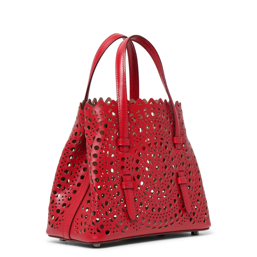 【関税・送料込み】Alaia Alaia Mina 20 Perforated Bag ALAÏA BLACK NEO MINA 20 BAG IN VIENNE CALFSKIN |ALAÏA US