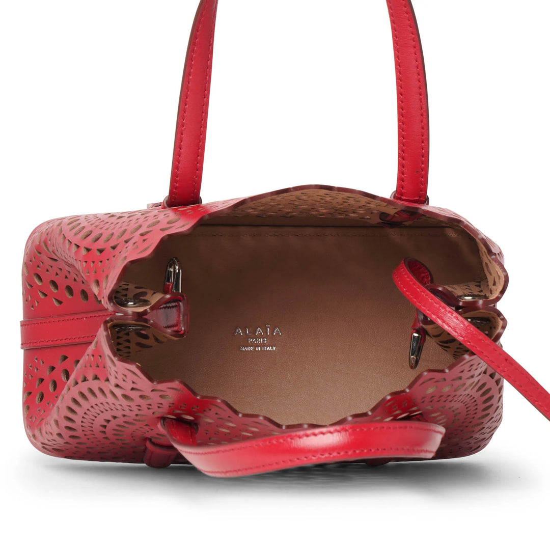 Alaïa | Mina 20 circulaire red tote bag | Savannahs