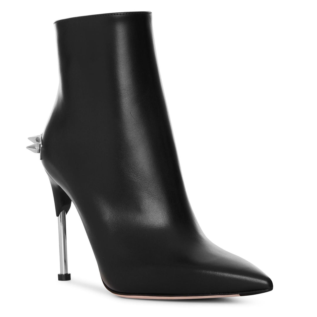 ショートブーツ・ブーティ Alexander Mcqueen Black Leather Armadillo Ankle Boots Alexander McQueen | Armadillo Ankle Boot | Heeled Ankle