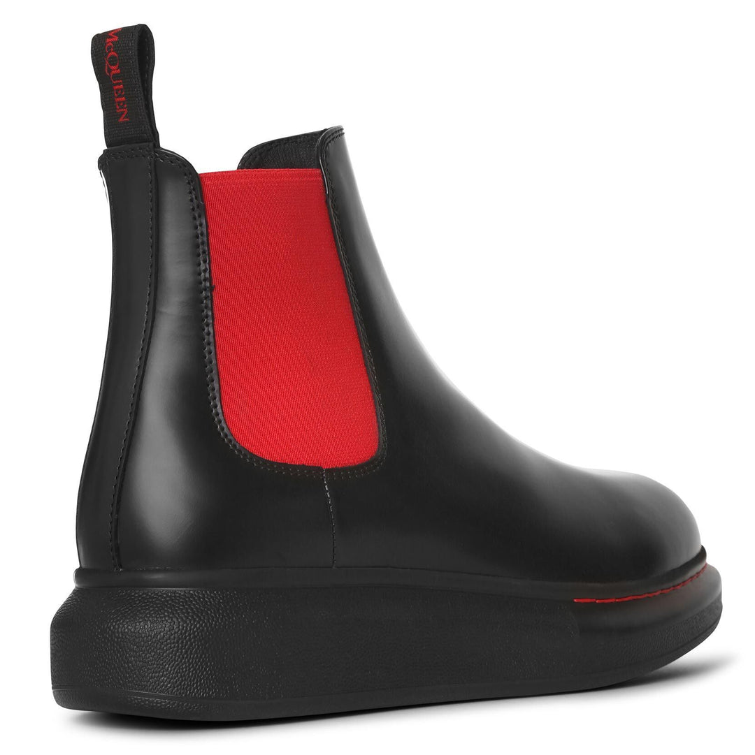 ショートブーツ・ブーティ ALEXANDER MCQUEEN TREAD CHELSEA BOOTS IN SMOOTH LEATHER AM15118S-Alexander-McQueen-H.