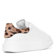 White and leopard classic sneakers