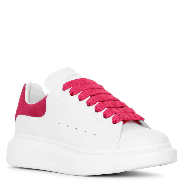 White and cocktail pink classic sneakers
