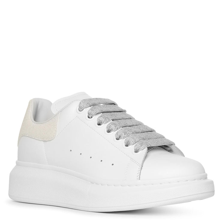 White and glitter classic sneakers