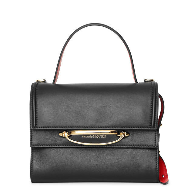 Alexander McQueen | The Story black and red flap bag | Savannahs