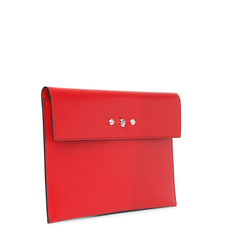 Alexander McQueen, Deep red envelope clutch
