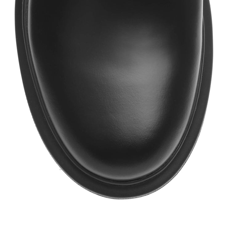 Black hybrid chelsea boots